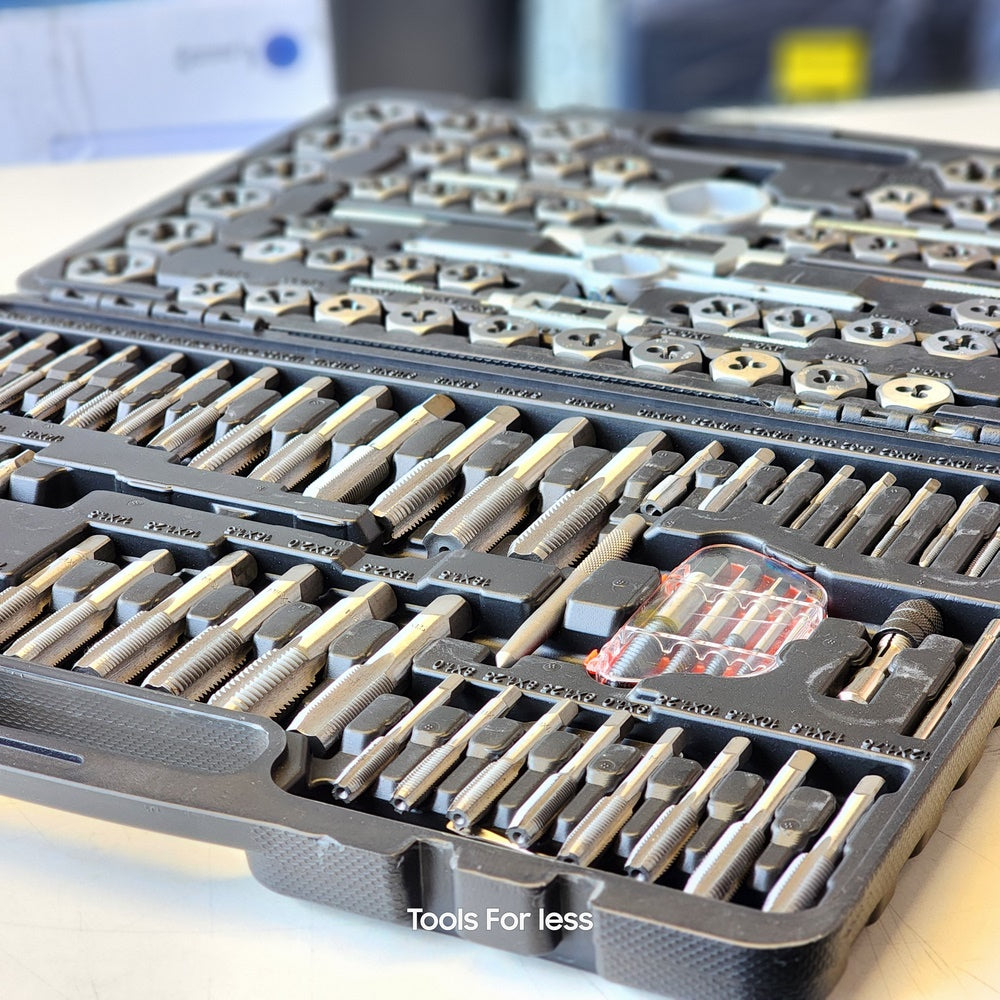 SAE/Metric Ratcheting Tap and Die Set 114pice SAE/Metric Ratcheting Tap and Die Set 114pice